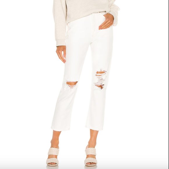 Agolde Riley High Rise Straight Crop | Veil - Picture 5 of 6